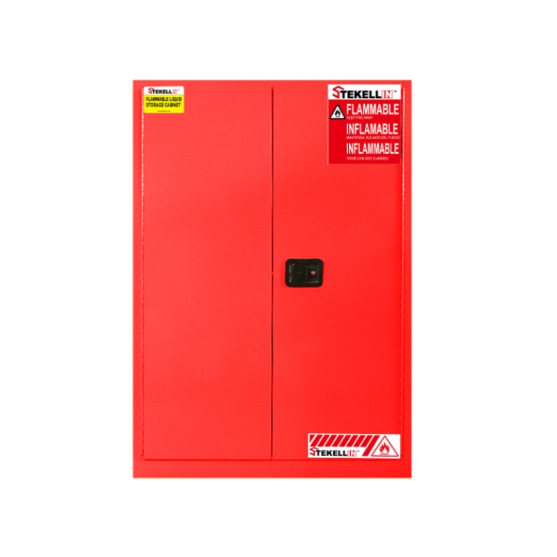 Armoire de sécurité Combustible, 110 gallons, rouge, porte Double, Type porte manuelle/à fermeture automatique (110 Gal/415 L)