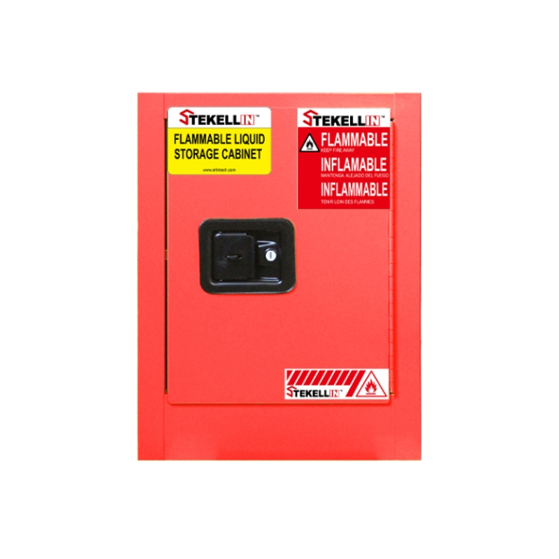 Armoire de sécurité Combustible de comptoir, 4 gallons, rouge, Type porte manuelle/à fermeture automatique (4 Gal/15 L)