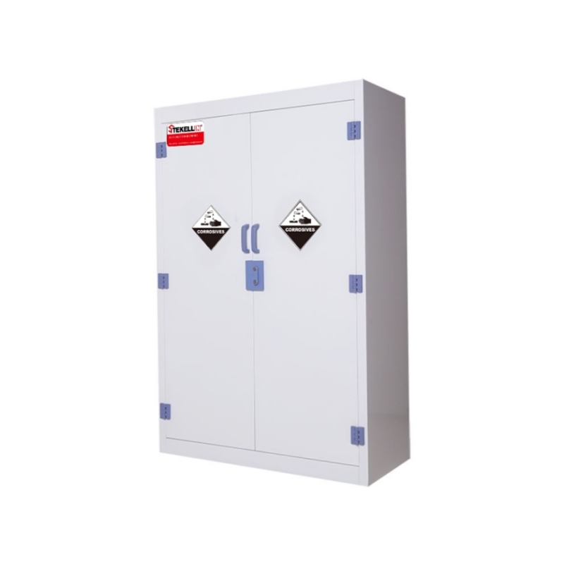 PP coffret de rangement corrosif fort, blanc, Type Double porte (45 Gal/170 L)