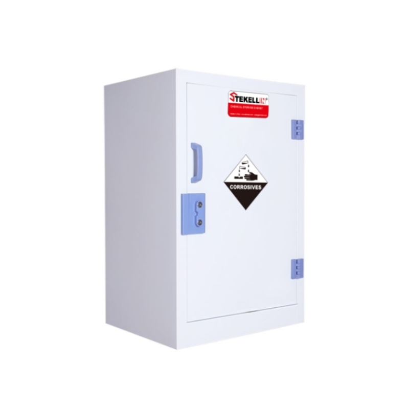 PP coffret de rangement corrosif fort, blanc, Type porte simple (12 Gal/45 L)