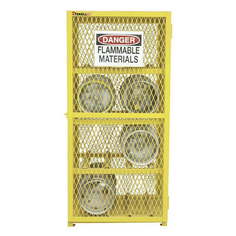 Cages de stockage de bouteilles de gaz de GPL, 8 cylindres horizontaux