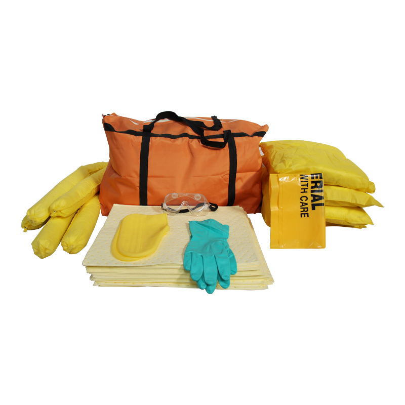 Kits absorbants Hazmat, couleur jaune, absorbance 30L/50L/120L