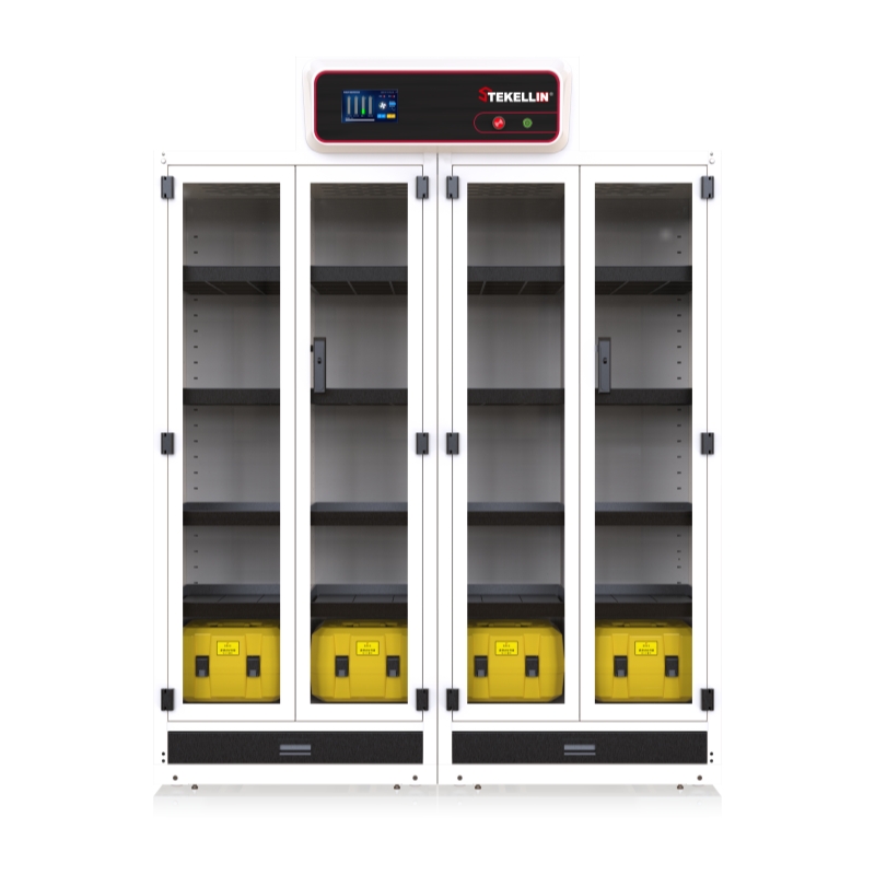 Cabinet de réactif filtré, capacité de stockage de 240 bouteilles, matériau en acier